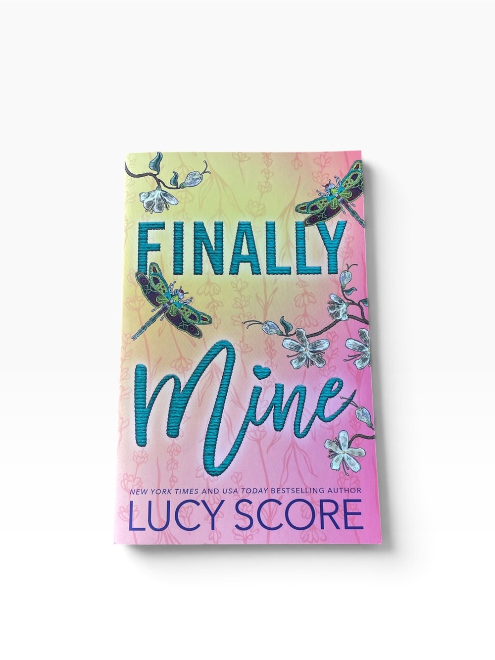Finally Mine Wall Art Print - Teal & Pink